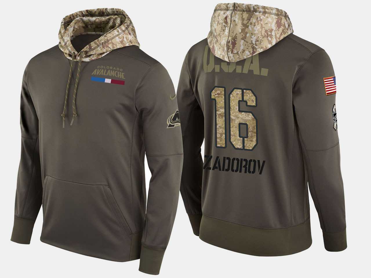 Nike Aavalanche 16 Nikita Zadorov Olive Salute To Service Pullover Hoodie,We sell and wholesale Nike Aavalanche 16 Nikita Zadorov Olive Salute To Service Pullover Hoodie on line form chian!